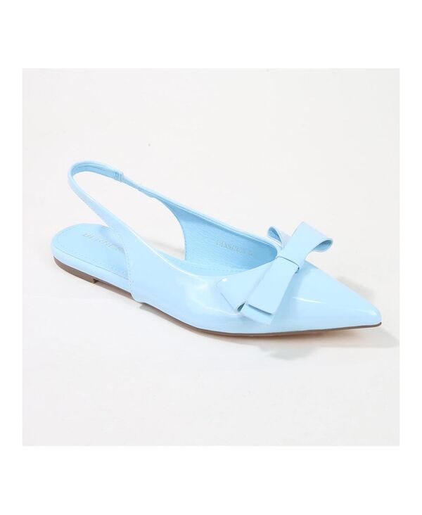 バーネス レディース シューズ パンプス BERNESS Cinnamon Slingback Flats Blue ブルー｜ReVida 店
