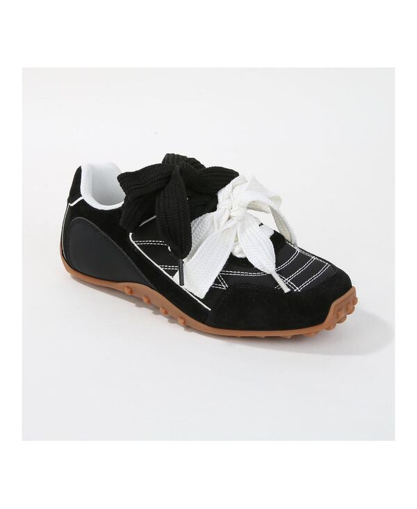 バーネス レディース シューズ スニーカー レース BERNESS Lacey Double Lace Sneakers Black ブラック|ReVida 店