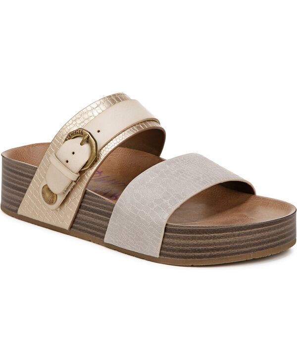 ブローフィッシュマリブ レディース シューズ サンダル Blowfish Malibu Women's Marge Slide Sandals Whitesand Reptile Faux Leather|ReVida 店