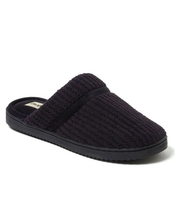 ディアフォームズ レディース シューズ サンダル Dearfoams Women\u0027serena Marled Chenille Scuff House Slipper Black 黒いこと