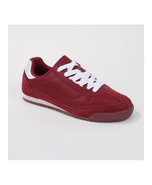 赤ちょうちんネス レディース シューズ スニーカー BERNESS Landon Retro Gum Sole Sneaker Burgundy バーガンディ