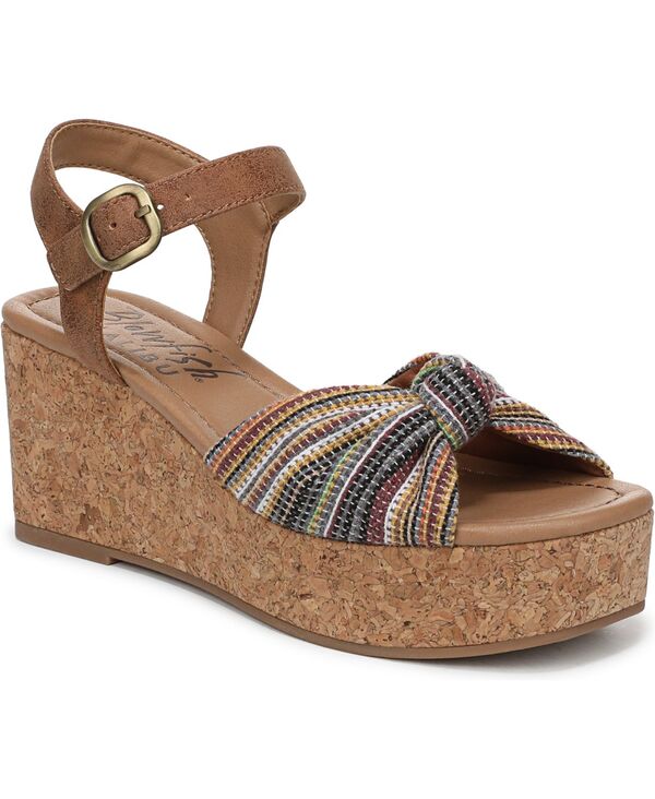 ブローフィッシュマリブ レディース シューズ サンダル Blowfish Malibu Women\u0027s Adore Strappy Sandals Brown Multi Fabric 赤銅色