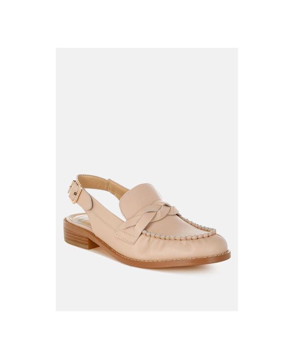 ラグアンドコー レディース シューズ パンプス サンダル レザー ローファー Rag & Co Women's Jemykin Genuine Leather Loafer Sandals Light beige ベージュ｜ReVida 店 15,155円
