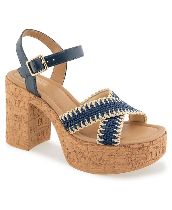 ケンジー レディース シューズ サンダル プラットフォーム Kensie Women'sanya Platform Sandal Navy ネイビー|ReVida 店