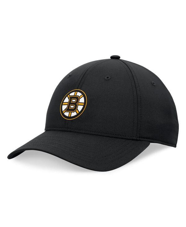 ファナティクス シグネチャー メンズ アクセサリー 帽子 Fanaticsignature Men's Black Boston Bruins Front Office Ripstop Adjustable Hat Black ブラック|ReVida 店