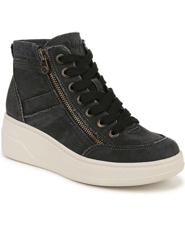 ブローフィッシュマリブ レディース シューズ スニーカー Blowfish Malibu Women\u0027s Camden Wedge High Top Sneakers Black Distressed Canvas 黒いこと
