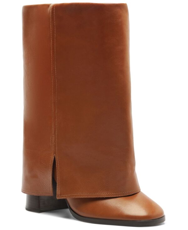 アレッツォ レディース シューズ ブーツ・レインブーツ Arezzo Women's Harper Fold over Booties Warm Caramel｜ReVida 店