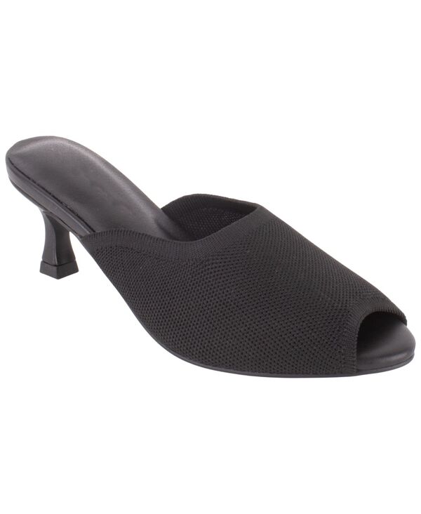 タハリ レディース シューズ パンプス ヒール Tahari Women's Maui Kitten Heel Mules Black ブラック｜ReVida 店