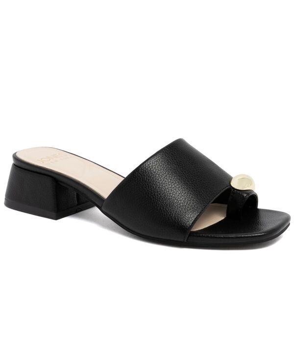 ジョーンズニューヨーク レディース シューズ サンダル ヒール Jones New York Women's Unaton Toe Loop Block Heel Dressandals Black ブラック｜ReVida 店