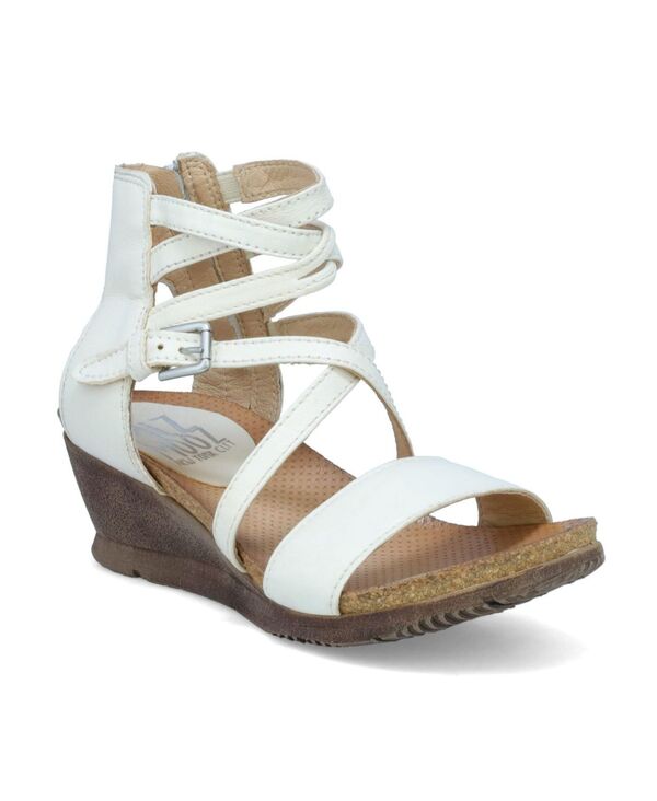ミズムーズ レディース シューズ サンダル Miz Mooz Women's Wedge Sandal Open White 153 ホワイト|ReVida 店