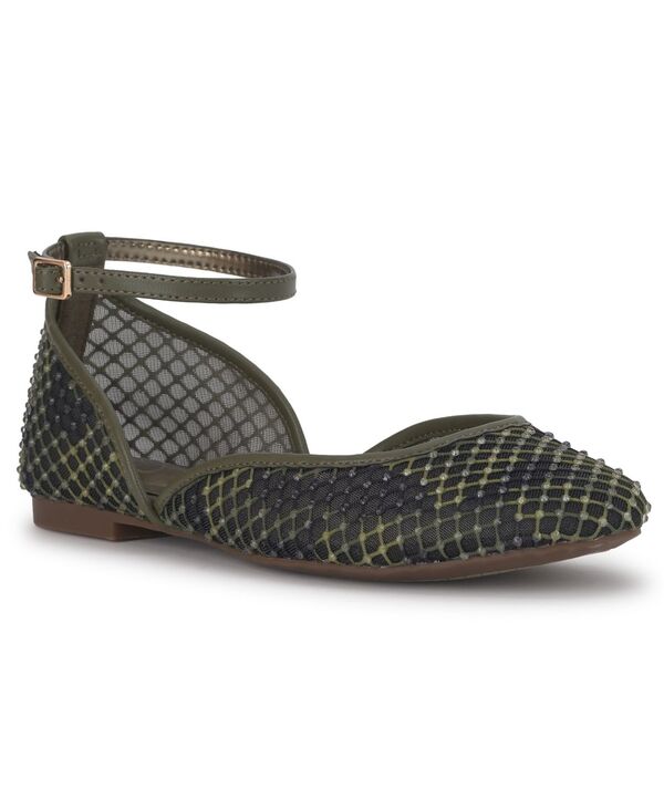 ジェシカシンプソン レディース シューズ パンプス メッシュ Jessica Simpson Women's Laelli Mesh Ballet Flats Deep Moss Combo Camo|ReVida 店