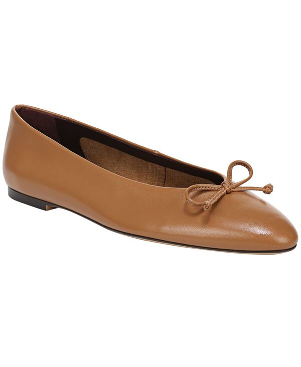 フランコサルト レディース シューズ パンプス Franco Sarto Women's Rosalee3 Almond Toe Ballerina Flats Caramel Brown Leather ブラウン｜ReVida 店