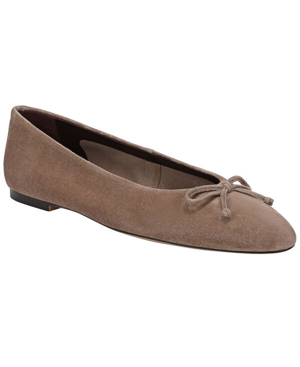 フランコサルト レディース シューズ パンプス Franco Sarto Women's Rosalee3 Almond Toe Ballerina Flats Truffle Beige Suede ベージュ｜ReVida 店