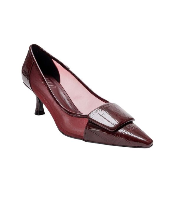 プロローグシューズ レディース パンプス Prologue Shoes Ola Stiletto Pump Burgundy patent バーガンディ|ReVida 店