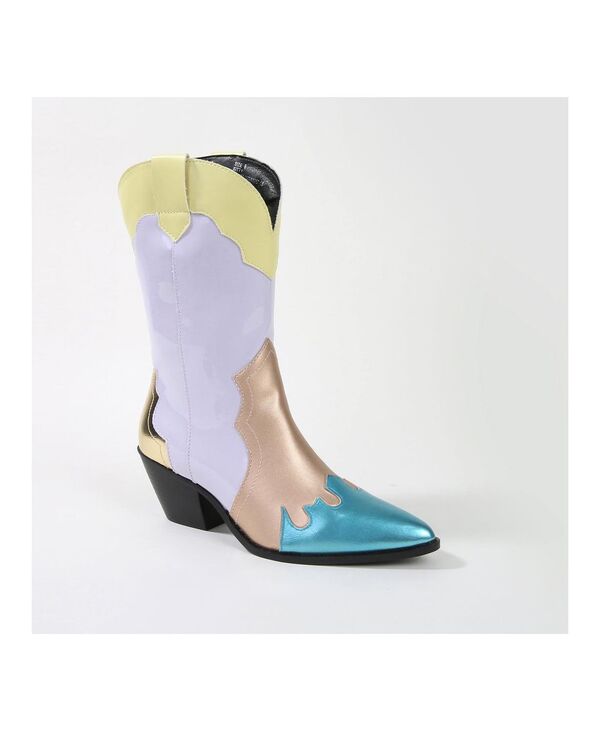 バーネス レディース シューズ ブーツ・レインブーツ BERNESS Kitty Western Mid-Calf Boots Purple multi パープル|ReVida 店