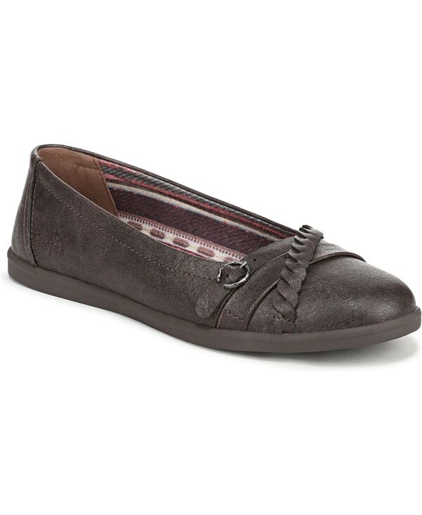 ブローフィッシュマリブ レディース シューズ スリッポン・ローファー Blowfish Malibu Women's Parisian Slip-On Ballet Flats Brown Faux Leather ブラウン｜ReVida 店