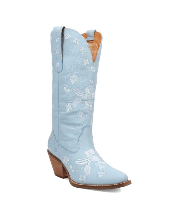 ディンゴ レディース シューズ ブーツ・レインブーツ レザー Dingo Women's Love Bug Leather Boot Blue ブルー｜ReVida 店