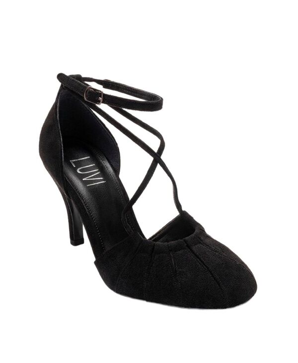 プロローグシューズ レディース パンプス Prologue Shoes Women's Eliza Stiletto Pump Black suede ブラック｜ReVida 店