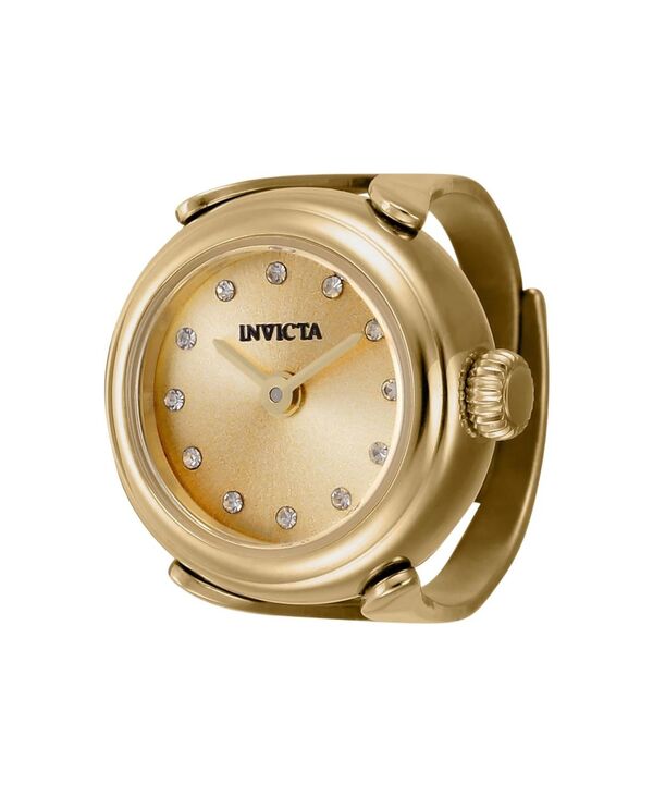 インビクタ レディース 添え物 ウオッチ ミニ Invicta Women\u0027s 44483 Mini Quartz 2 Handial Ring Watch Gold ゴールド