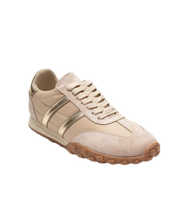 プロローグシューズ レディースニーカー Prologue Shoes Women's Flux Sneaker Beige suede ベージュ｜ReVida 店