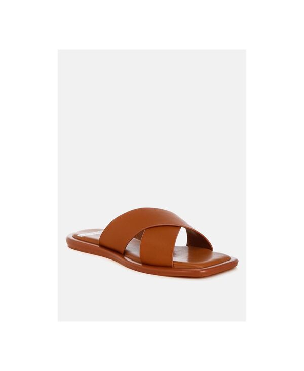 ラグアンドコー レディース シューズ パンプス レザー Rag & Co Rag and Co Women'shosa Genuine Leather Criss-Cross Flats Tan genuine leather タン|ReVida 店