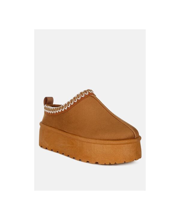 ロンドンラグ レディース シューズ スリッポン・ローファー プラットフォーム 刺繍 London Rag Women's Jesters Embroide red Platform Classic Slip-On Beige/khaki カーキ｜ReVida 店