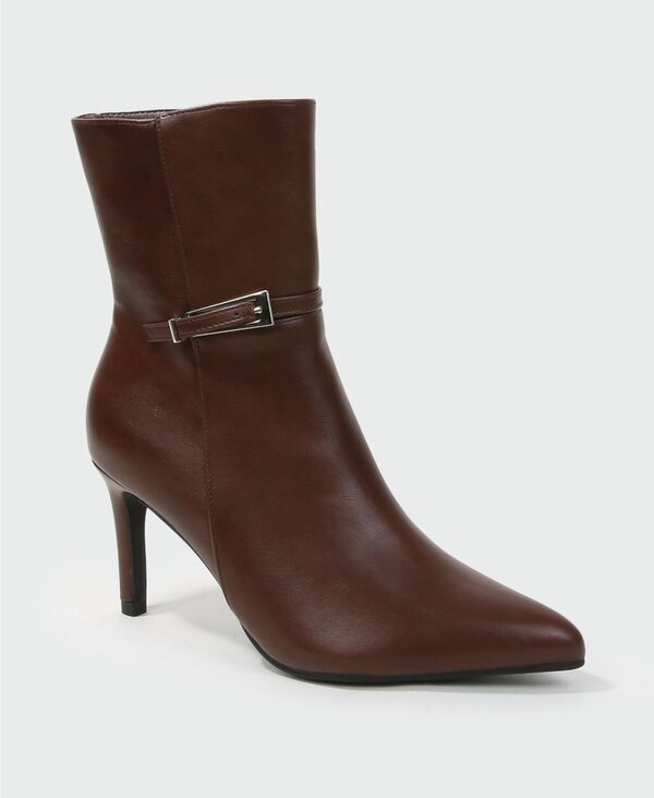 バーネス レディース シューズ ブーツ・レインブーツ アンクル BERNESS Women's Kairi Stiletto Ankle Boots Brown ブラウン|ReVida 店