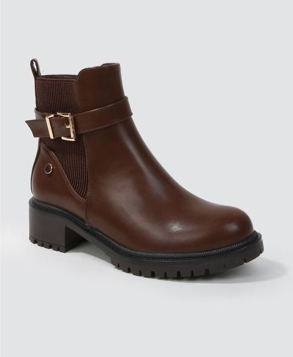 バーネス レディース シューズ ブーツ・レインブーツ チェルシー BERNESS Women'shane Chelsea Booties Brown ブラウン|ReVida 店