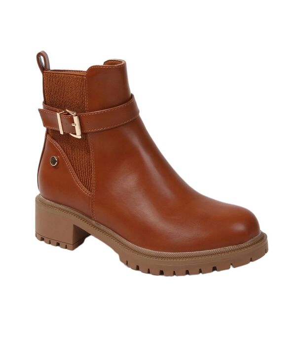 バーネス レディース シューズ ブーツ・レインブーツ チェルシー BERNESS Women'shane Chelsea Booties Camel キャメル|ReVida 店