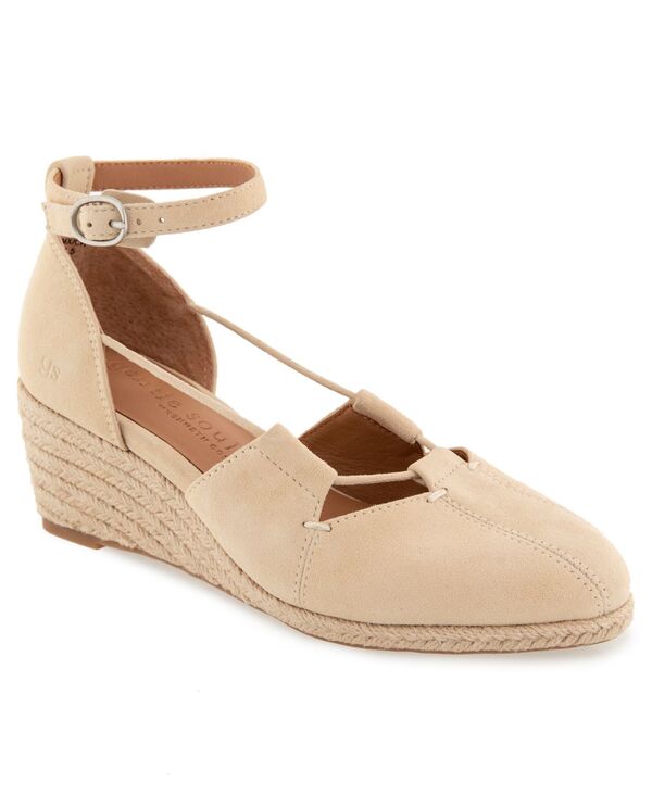 ジェントルソウルズ レディース シューズ サンダル Gentle Souls Women's Ori Espadrille Wedge Sandalsoybean Suede｜ReVida 店