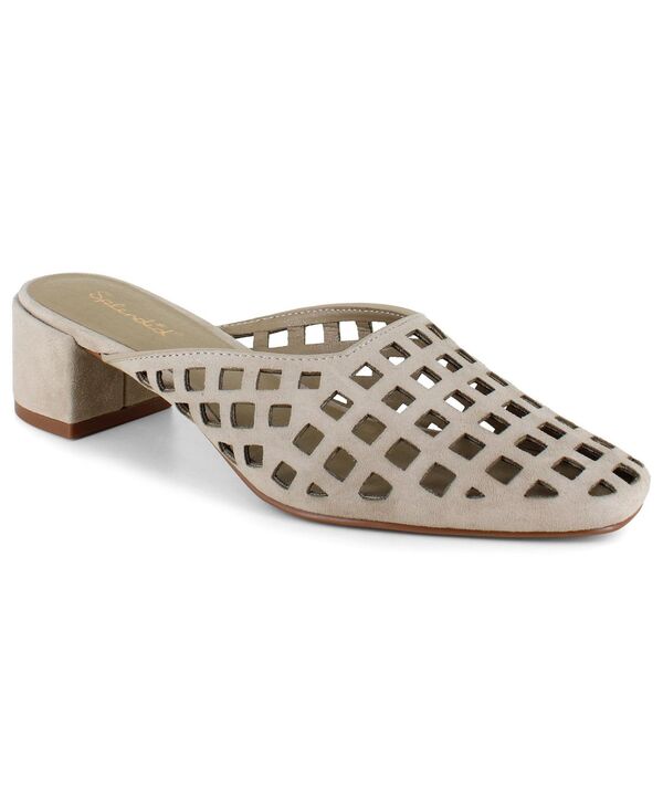 スプレンディット レディース シューズ サンダル ヒール Splendid Women's Ria Heeled Laser Cut Mule beige ベージュ｜ReVida 店