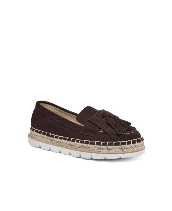 ジェースライズ レディース シューズ パンプスエード ローファー JSlides Women's Benson Suedespadrille Loafer Brown ブラウン｜ReVida 店
