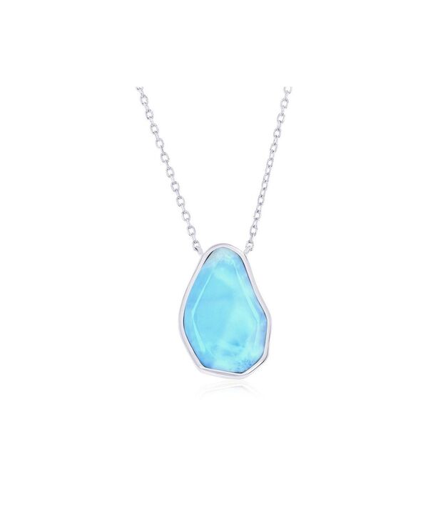 カリビアントレジャーズ レディース アクセサリー ネックレス・チョーカー・ペンダントトップ レース Caribbean Treasuresterling Pearshaped Larimar Necklace Blue ブルー｜ReVida 店