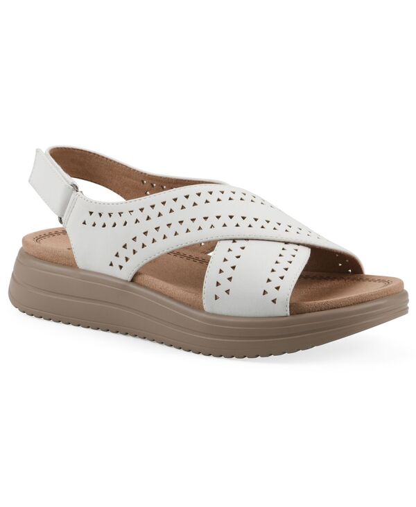 クリフバイホワイトマウンテン レディース シューズ サンダル Cliffs by White Mountain Women's Haniya Flatform Sandals White Nubuck ホワイト｜ReVida 店