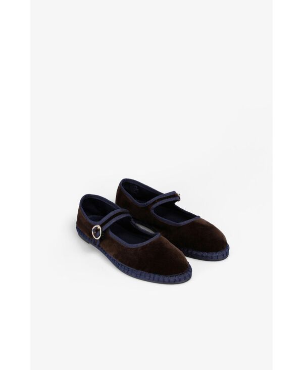 スカルパーズ レディース シューズ スニーカー ベルベット Scalpers Women's Velvetstrap Slipper Ecru エクリュ｜ReVida 店