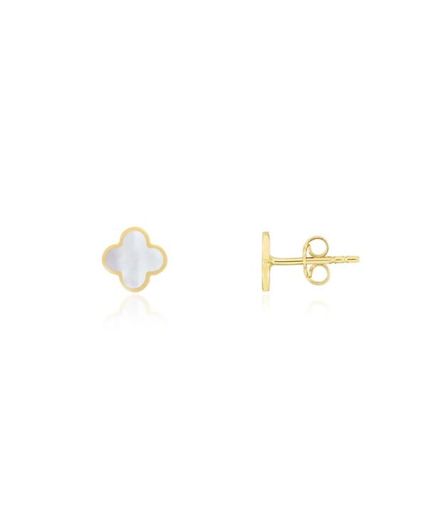ザ・ラブリー レディース アクセサリー ピアス・イヤリング ミニ The Lovery Mini Mother of Pearl Clover Stud Earrings Mother of pearl パール｜ReVida 店