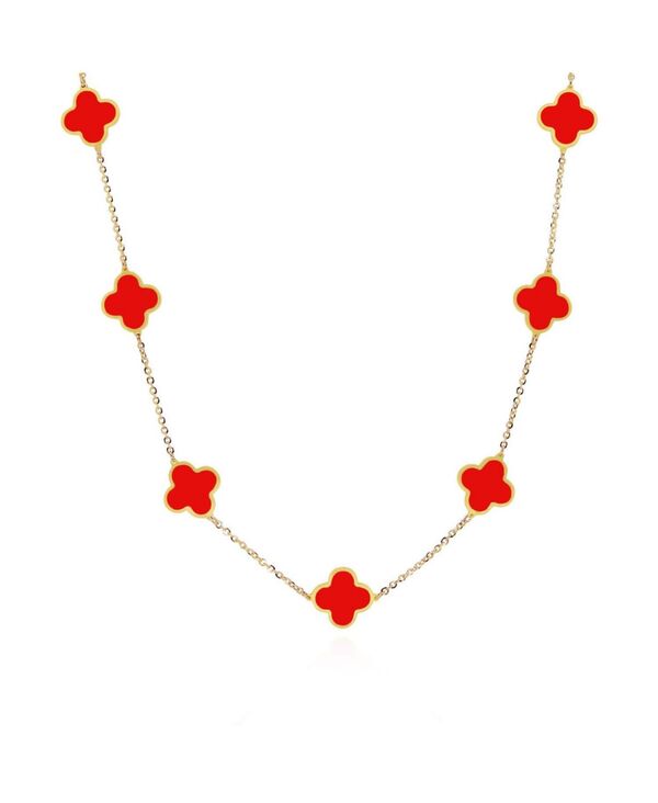 ザ・ラブリー レディース アクセサリー ネックレス・チョーカー・ペンダントトップ レース The Lovery Coral Clover Necklace Coral コーラル|ReVida 店
