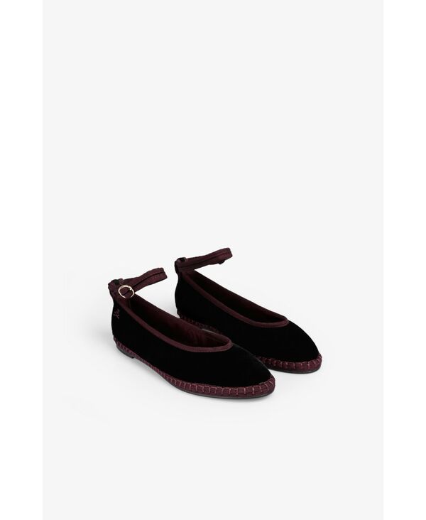 スカルパーズ レディース シューズ スニーカー ベルベット アンクル Scalpers Women\'s Velvet Strap Ankle Slipper Purple パープル|ReVida 店