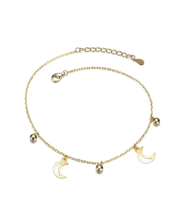 レイチェルグラウバー レディース アクセサリー ブレスレット・バングル・アンクレット Rachel Glauber Plated with Crescent Moon & Bead Charm Bracelet Gold ゴールド|ReVida 店