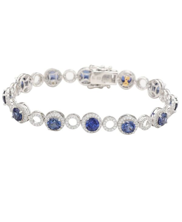 スージー レヴィアン ニューヨーク レディース アクセサリー ブレスレット・バングル・アンクレット Suzy Levianew York Suzy Levian Sterling Silver Sapphire & Created White Sapphire Circle Bracelet Blue sapphire ブルー｜ReVida 店 83,490円