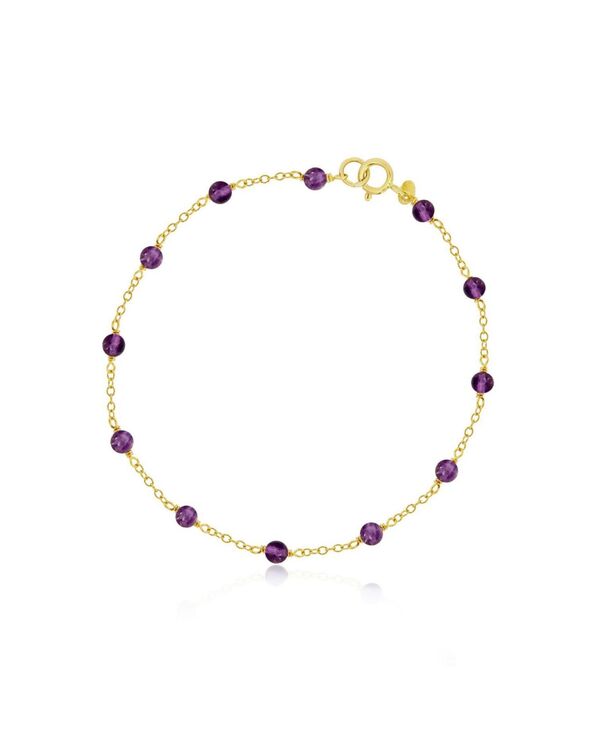 ザ・ラブリー レディース アクセサリー ブレスレット・バングル・アンクレット The Lovery Amethyst Bead Chain Bracelet Amethyst｜ReVida 店