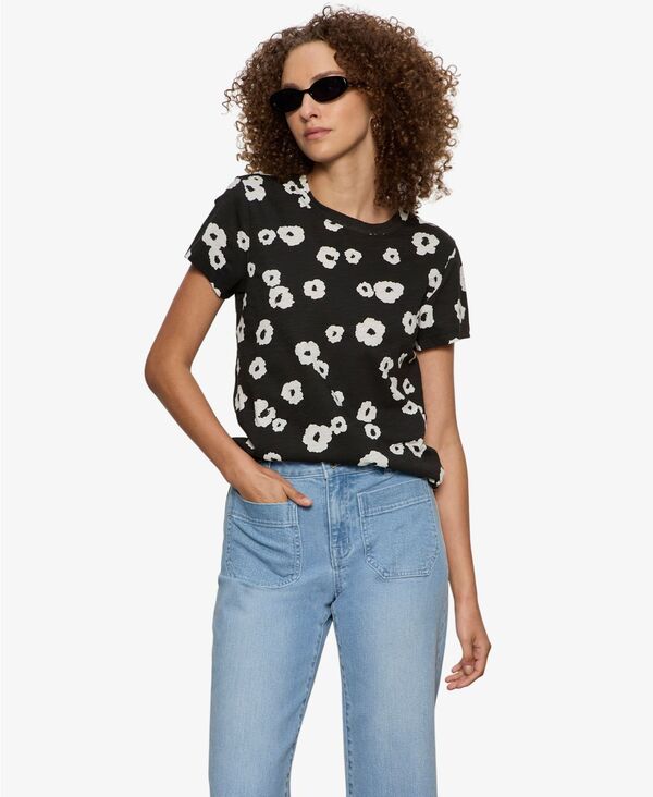 サンクチュアリー レディース トップス Tシャツ Sanctuary Women's Perfect Pull-On T-Shirt Petite Bloom｜ReVida 店