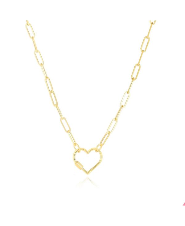 ザ・ラブリー レディース アクセサリー ネックレス・チョーカー・ペンダントトップ レース The Lovery Carabiner Heart Charm Holder Necklace Gold ゴールド｜ReVida 店