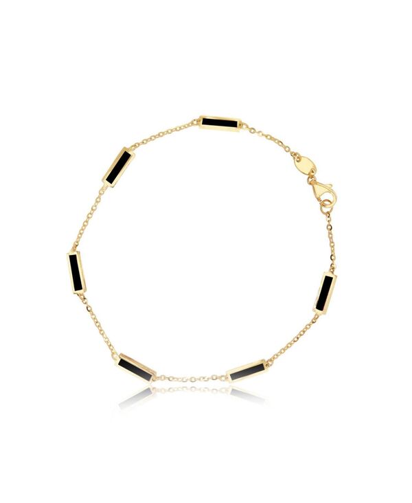 ザ・ラブリー レディース アクセサリー ブレスレット・バングル・アンクレット The Lovery Onyx Bar Chain Bracelet No Color｜ReVida 店