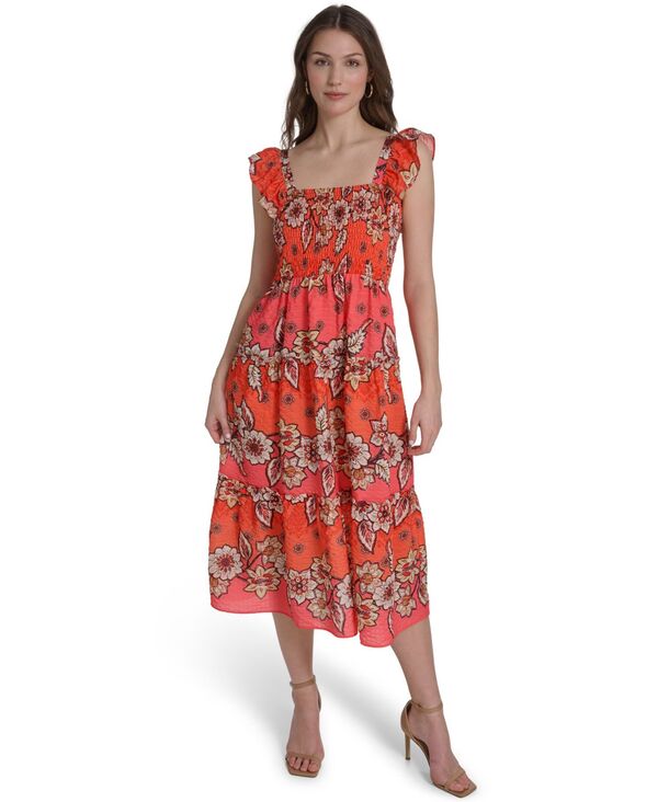ヴィンスカムート レディース トップス ワンピース プチ ミディ ノースリーブ Vince Camuto Petite Square Neck Sleeveless Midi Dress Pmu｜ReVida 店
