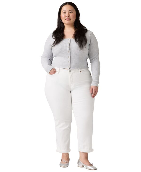 リーバイス レディース ボトムス デニムパンツ ジーンズ Levi's Women's Relaxed Boyfriend Tape red Leg Jeansimply White ホワイト｜ReVida 店