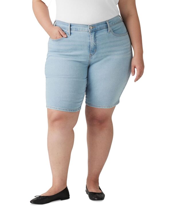 リーバイス レディース ボトムス ハーフパンツ・ショーツ ショートパンツ Levi's Women's Mid-Rise Shaping Bermuda Shorts Double Duty｜ReVida 店