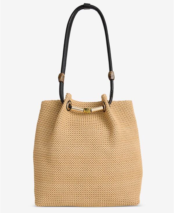 アイ.エヌ.シー インターナショナル コンセプト レディース バッグ I.N.C. International Concepts Catalyna Straw Tote Handbag Natural｜ReVida 店