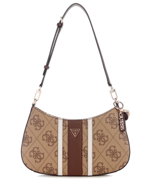 ゲス レディース バッグ GUESS Noelle Ii Top Zip Shoulder Bag Brown ブラウン｜ReVida 店 23,532円