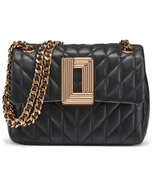 カール ラガーフェルド レディース バッグ KARLAGERFELD PARIS Lafayette Small Crossbody Bag Black/Gold ブラック｜ReVida 店